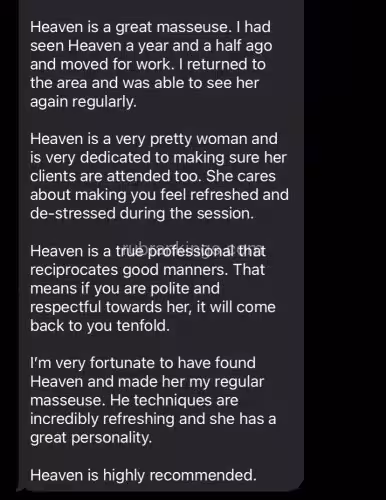 Escort/Massage Heaven in Columbus, OH