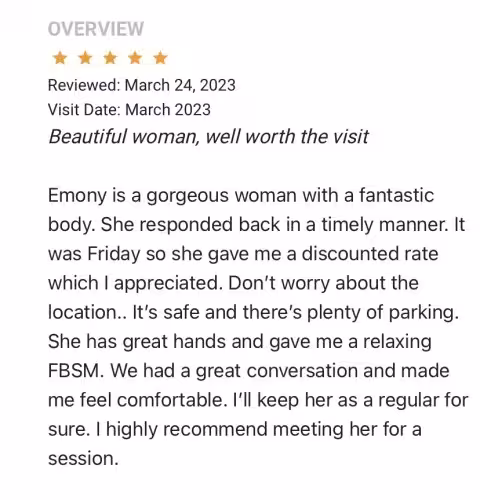 Massage Emony Luv in San Diego, CA